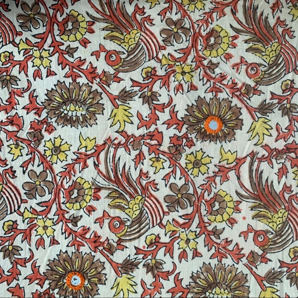 1970s Boho Ramona Rull Hand Block Print Maxi Dress - Picture 10 of 13